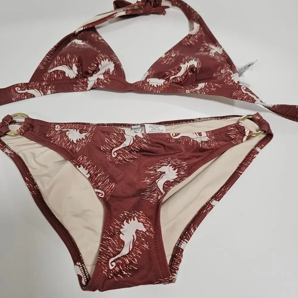 Tibi burgundy white